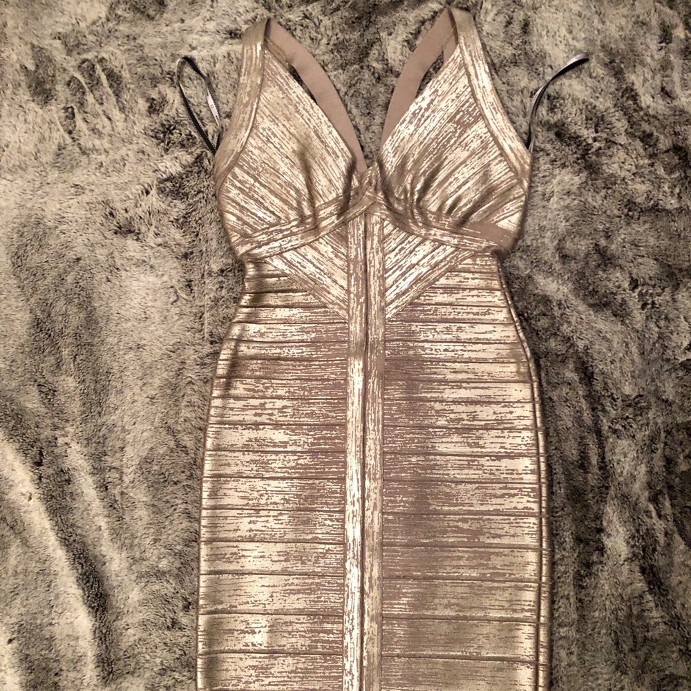 Herve Leger Trista Bandage Cocktail Dress